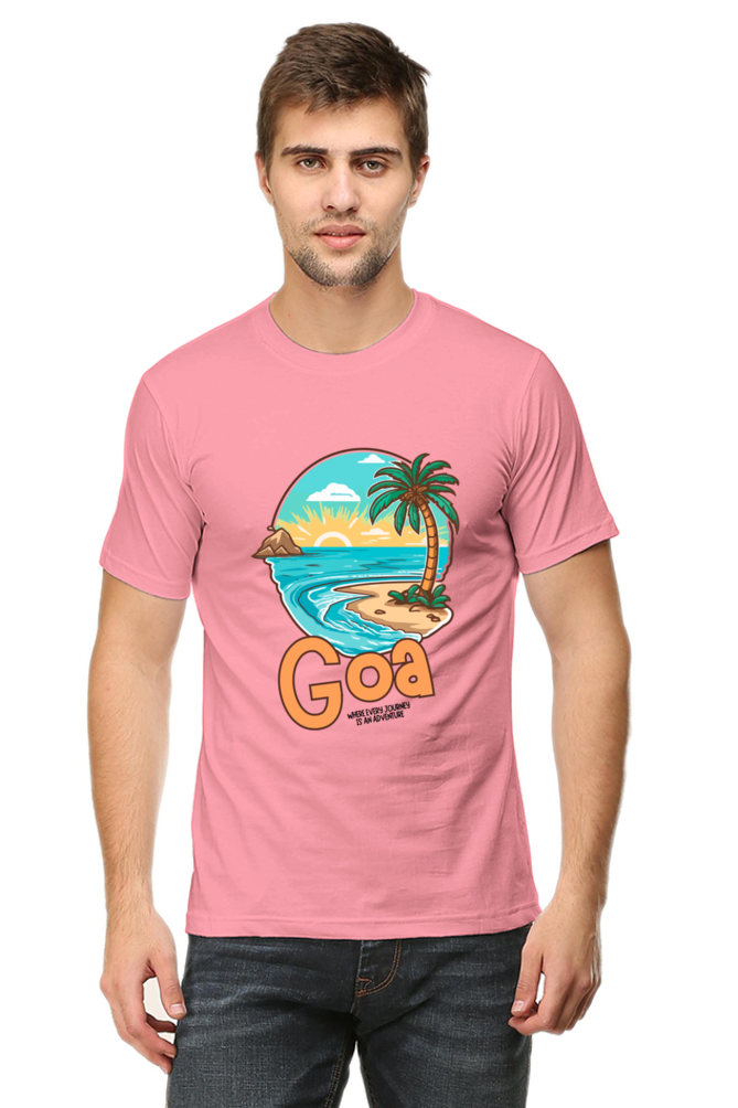 Men's Beach Print T-Shirt