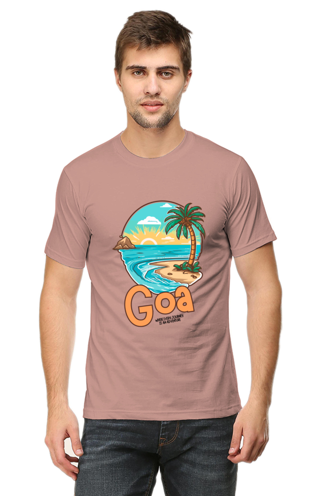 Men's Beach Print T-Shirt