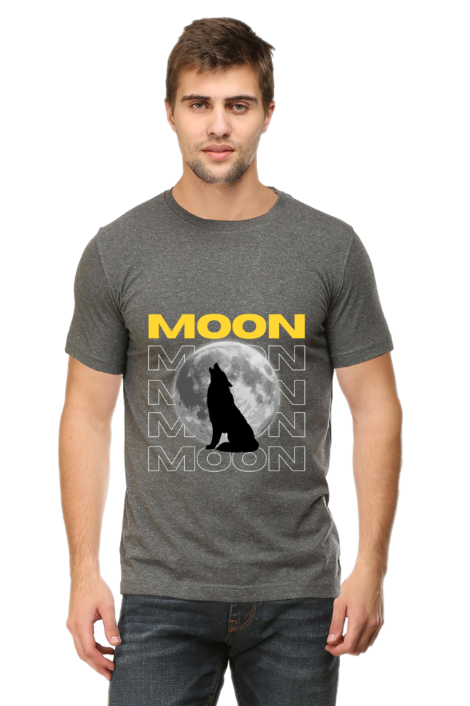 Men's Moon with Wolf T-Shirt