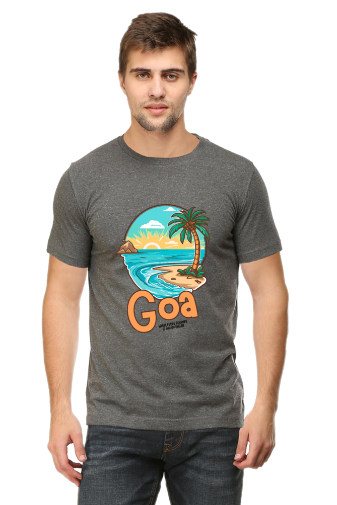 Men's Beach Print T-Shirt