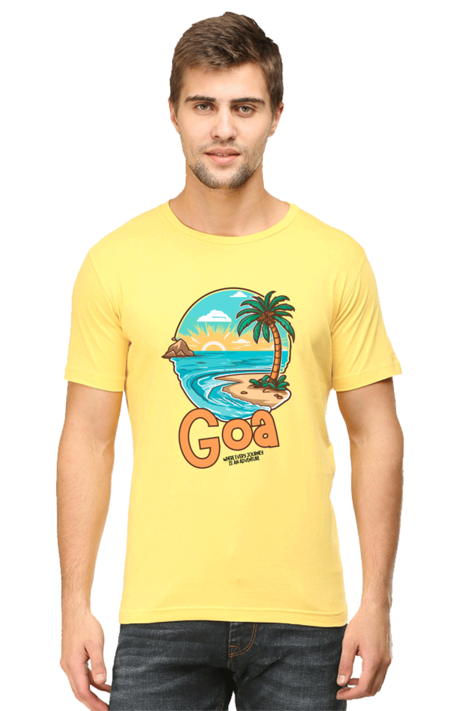 Men's Beach Print T-Shirt