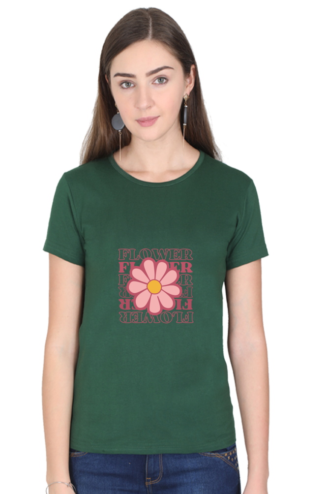 Women's Flower Print T-Shirt