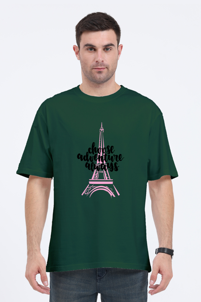 Unisex Oversized Choose Adventure Always-Paris" T-Shirt