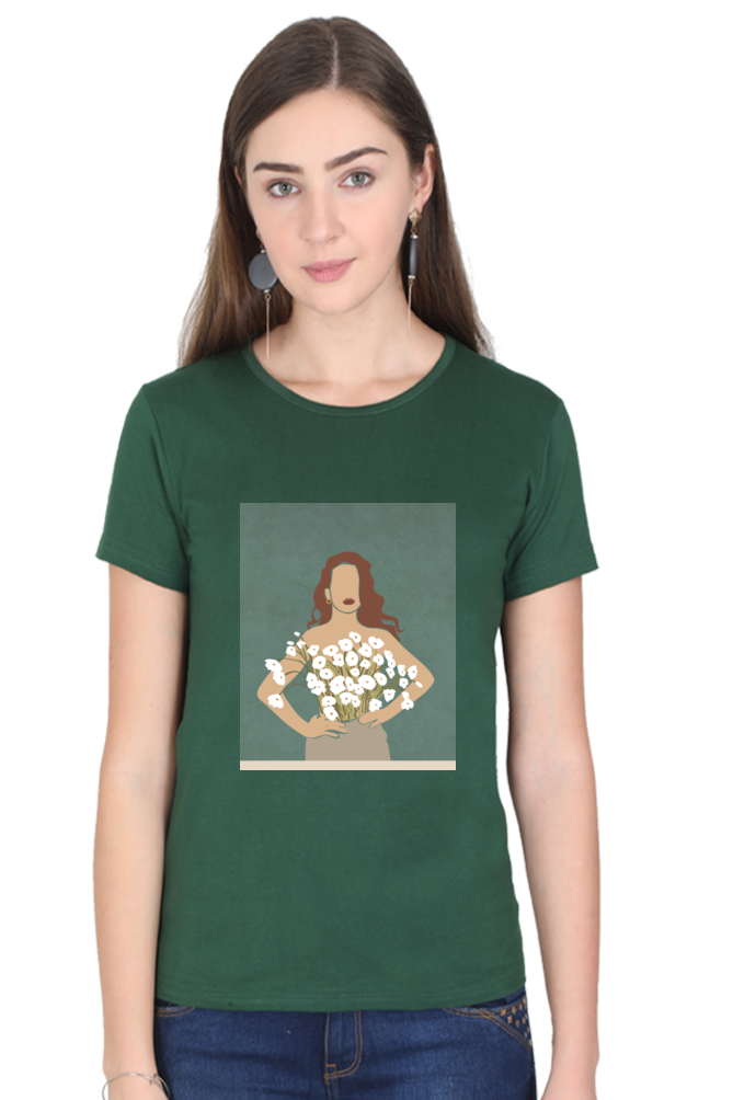 Women's "Canvases and Flowers" T-Shirt