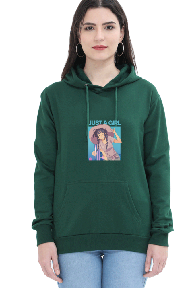 Unisex "Just a Girl" Hooded Sweatshirt