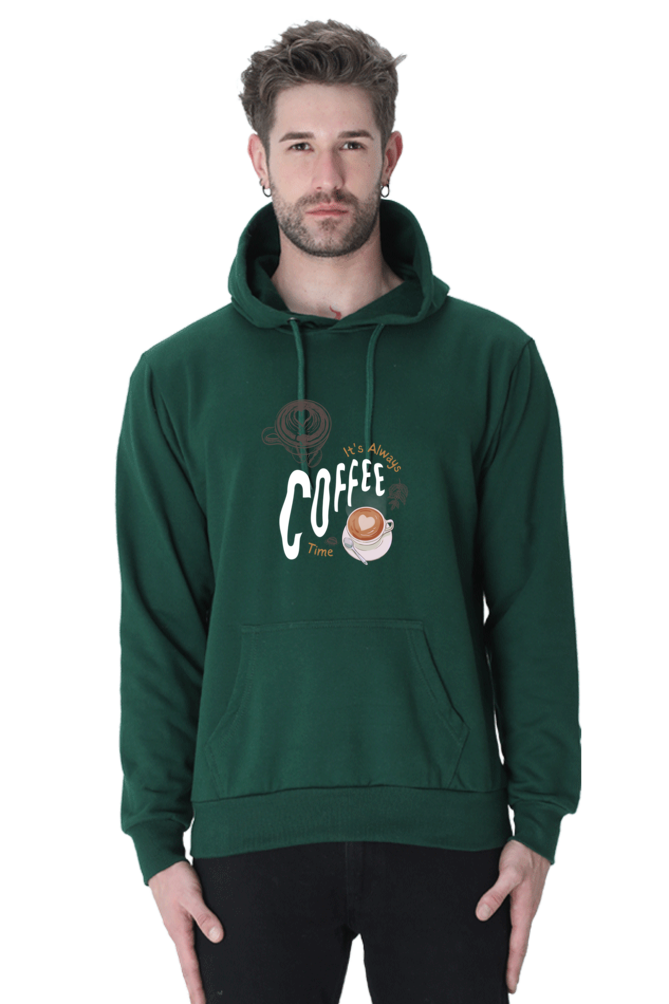 "It's Always Coffee Time" Unisex Hooded Sweatshirt