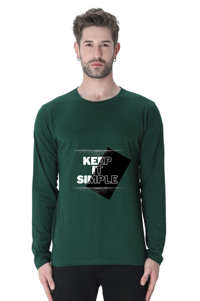 "Keep It Simple" Round Neck T-Shirt for Men