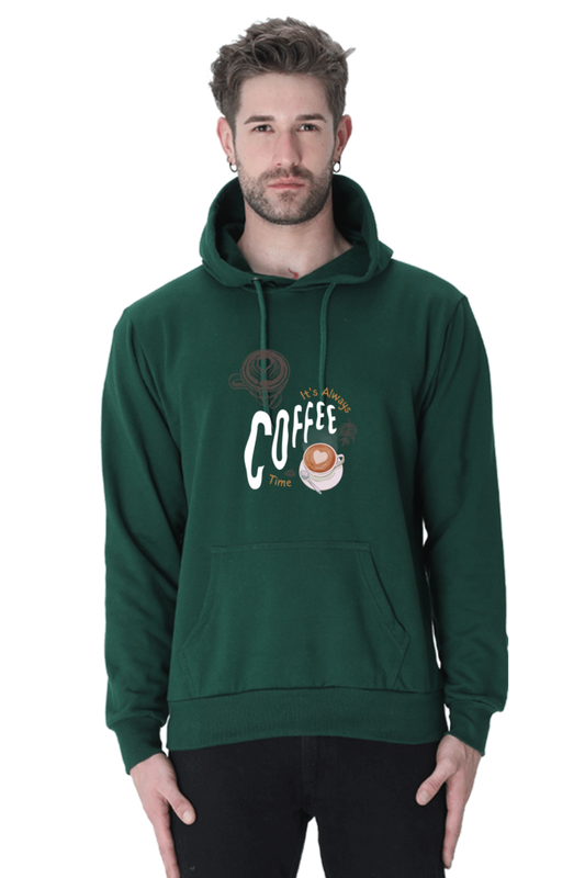 "It's Always Coffee Time" Unisex Hooded Sweatshirt