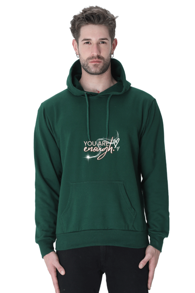 "You Are Enough" Unisex Hooded Sweatshirt