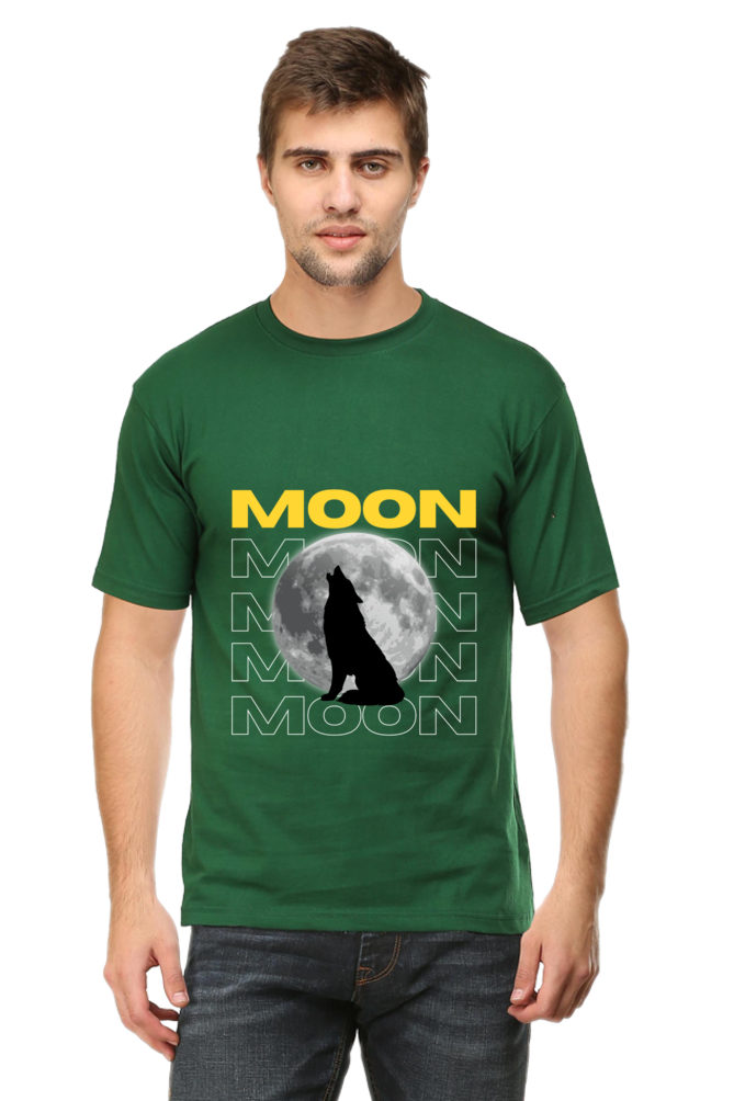 Men's Moon with Wolf T-Shirt