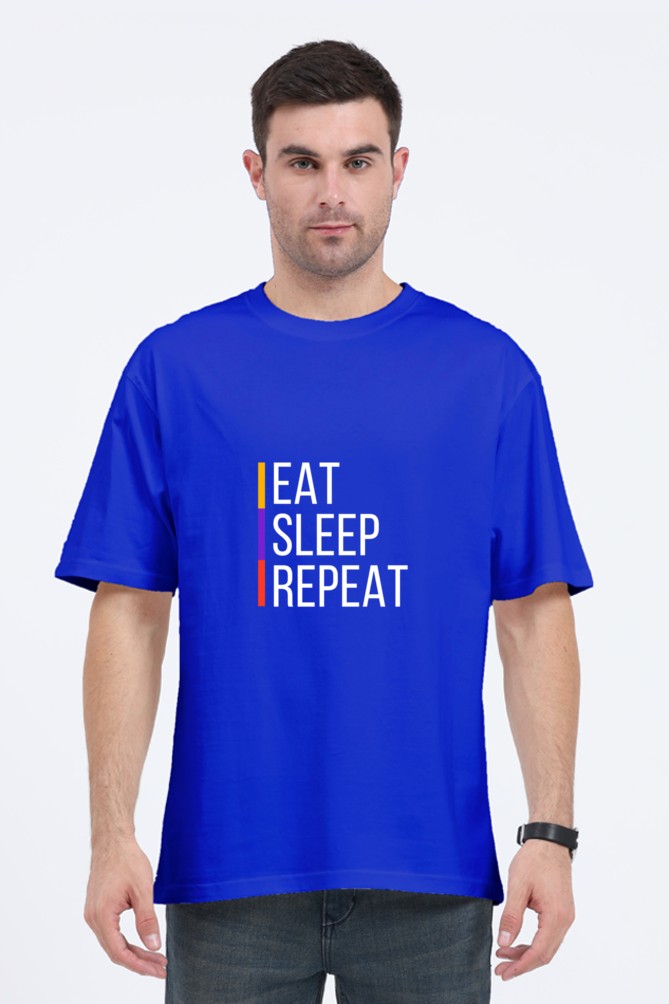 Unisex Oversized "Eat Sleep Repeat" T-Shirt