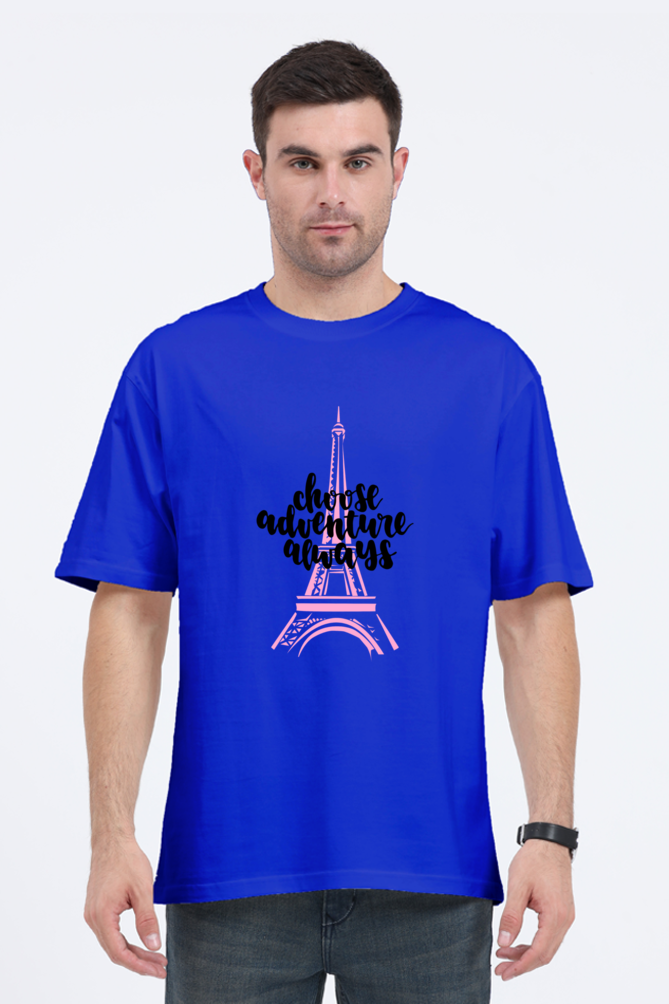 Unisex Oversized Choose Adventure Always-Paris" T-Shirt