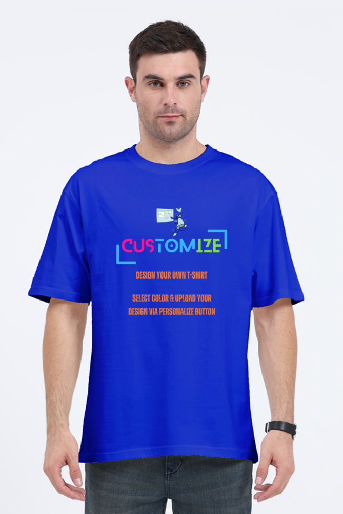 Customizable || Design Your Own Cool Oversized T-Shirt || Unisex Oversized Classic T-Shirt