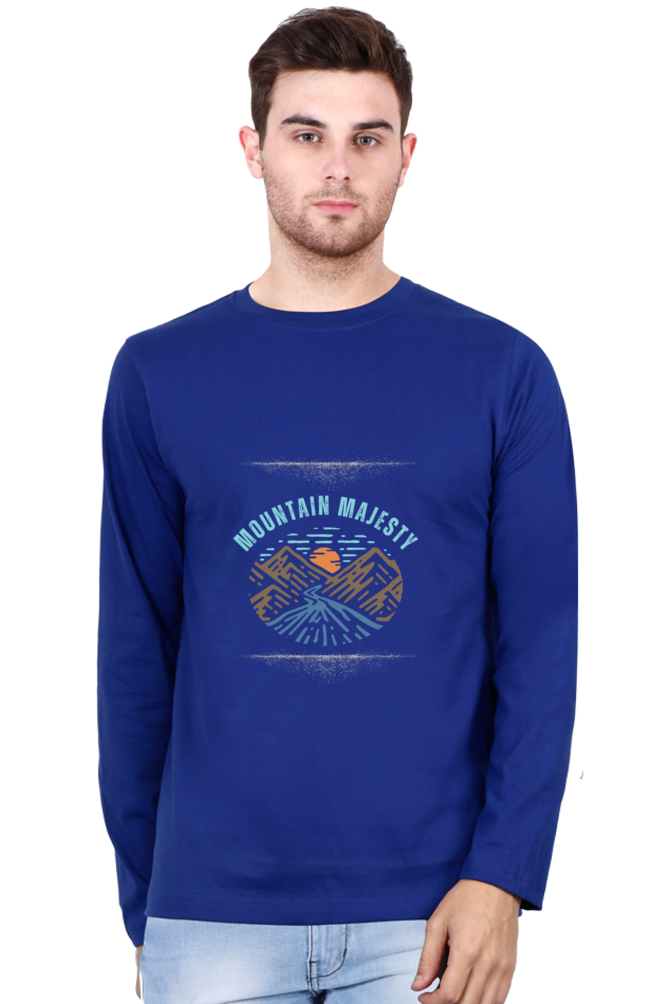 "Mountain Majesty" Round Neck T-Shirt for Men