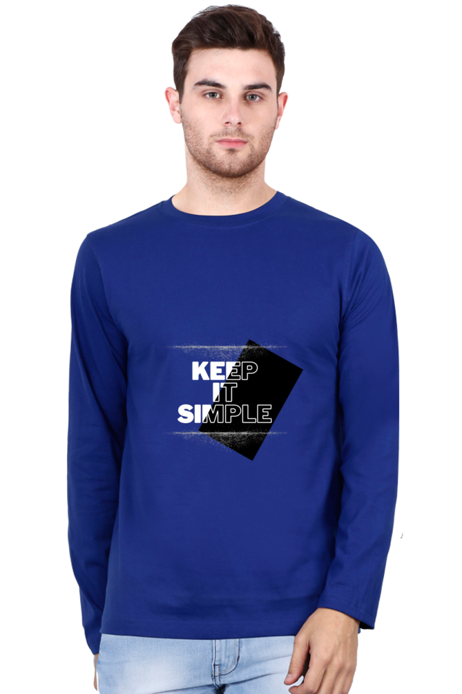 "Keep It Simple" Round Neck T-Shirt for Men