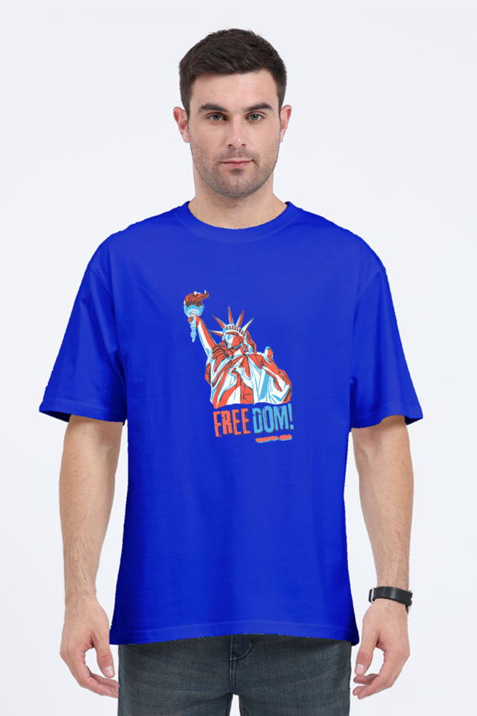 Unisex Oversized "Statue of Liberty Freedom" T-Shirt