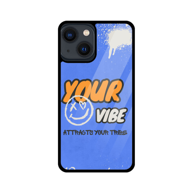 Your Vibe Attracts your tribe - Glass phone Cover!