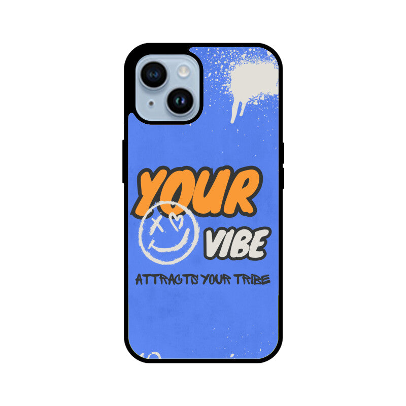 Your Vibe Attracts your tribe - Glass phone Cover!