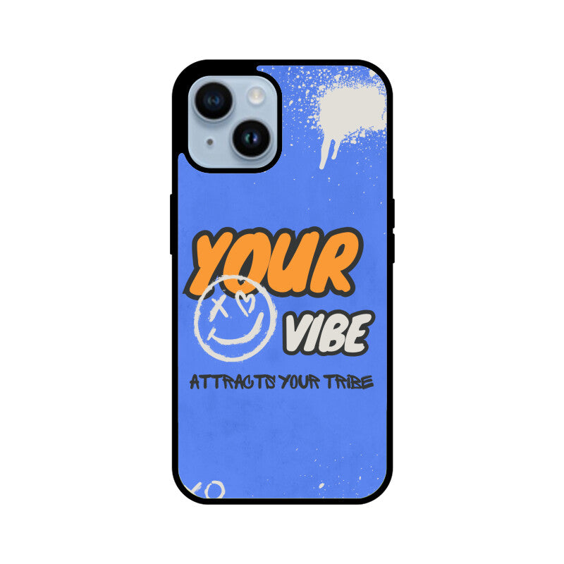 Your Vibe Attracts your tribe - Glass phone Cover!