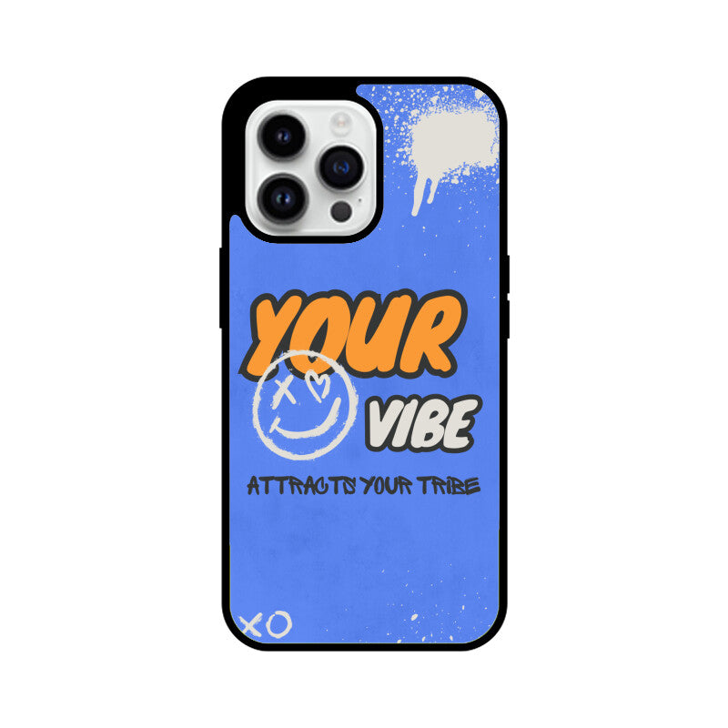 Your Vibe Attracts your tribe - Glass phone Cover!