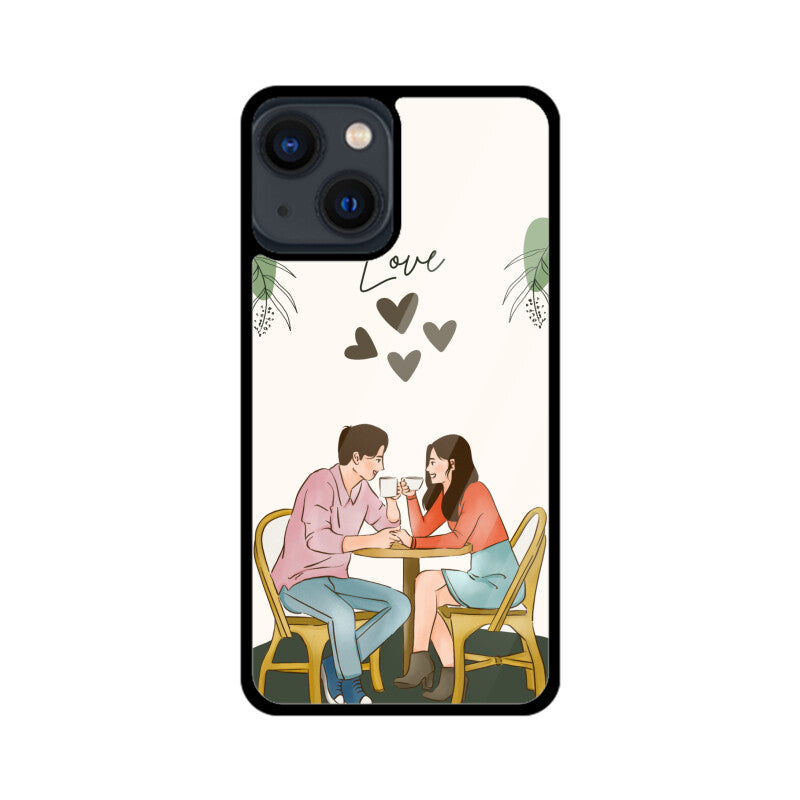 Adorable Couple Love - Glass Phone Cover!