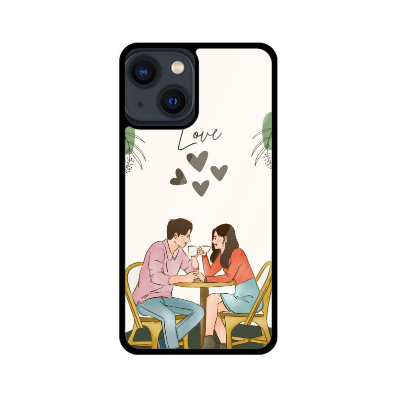 Adorable Couple Love - Glass Phone Cover!