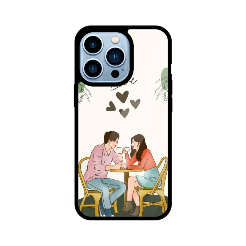 Adorable Couple Love - Glass Phone Cover!