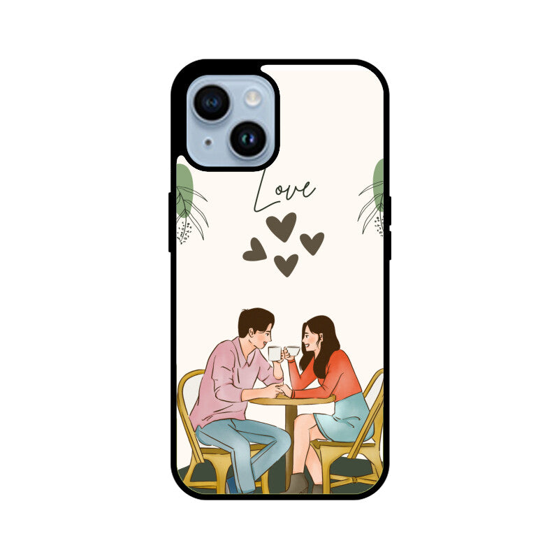 Adorable Couple Love - Glass Phone Cover!