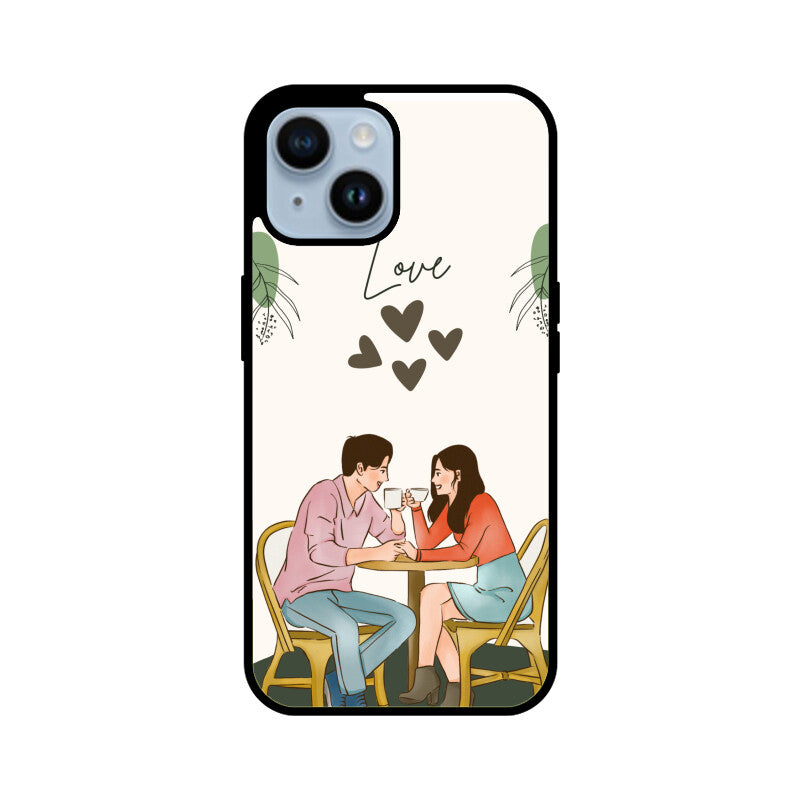 Adorable Couple Love - Glass Phone Cover!