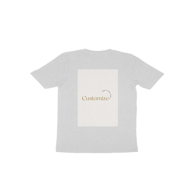 Back Side-Customizable Kids Toddler Half Sleeve Round Neck T-Shirt| Ideal for Kids