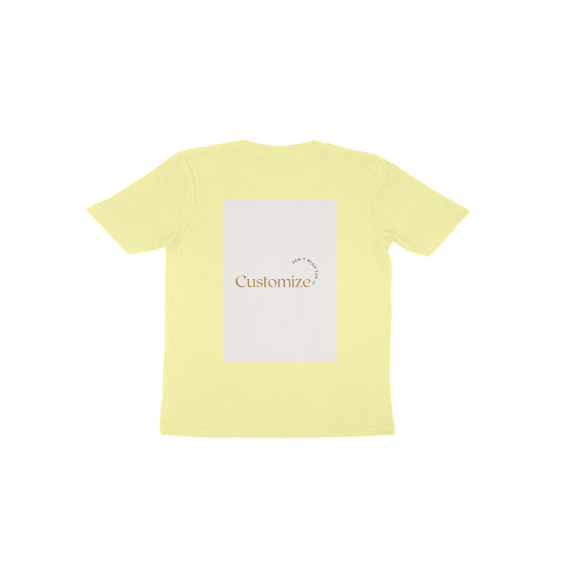 Front and Back Both-Customizable Kids Toddler Half Sleeve Round Neck T-Shirt| Ideal for Kids
