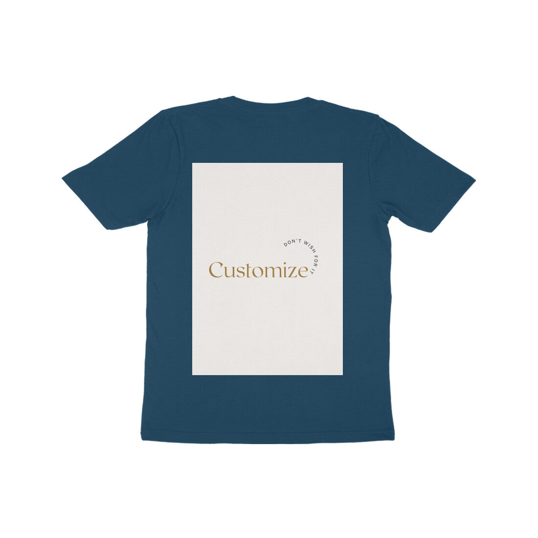 Front and Back Both-Customizable Kids Half Sleeve Round Neck T-Shirt| Ideal for Kids