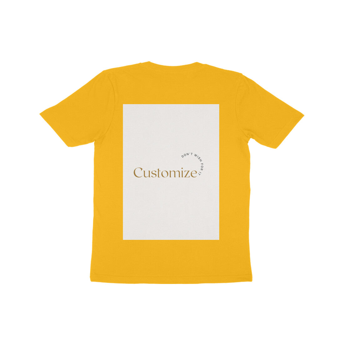 Front and Back Both-Customizable Kids Half Sleeve Round Neck T-Shirt| Ideal for Kids
