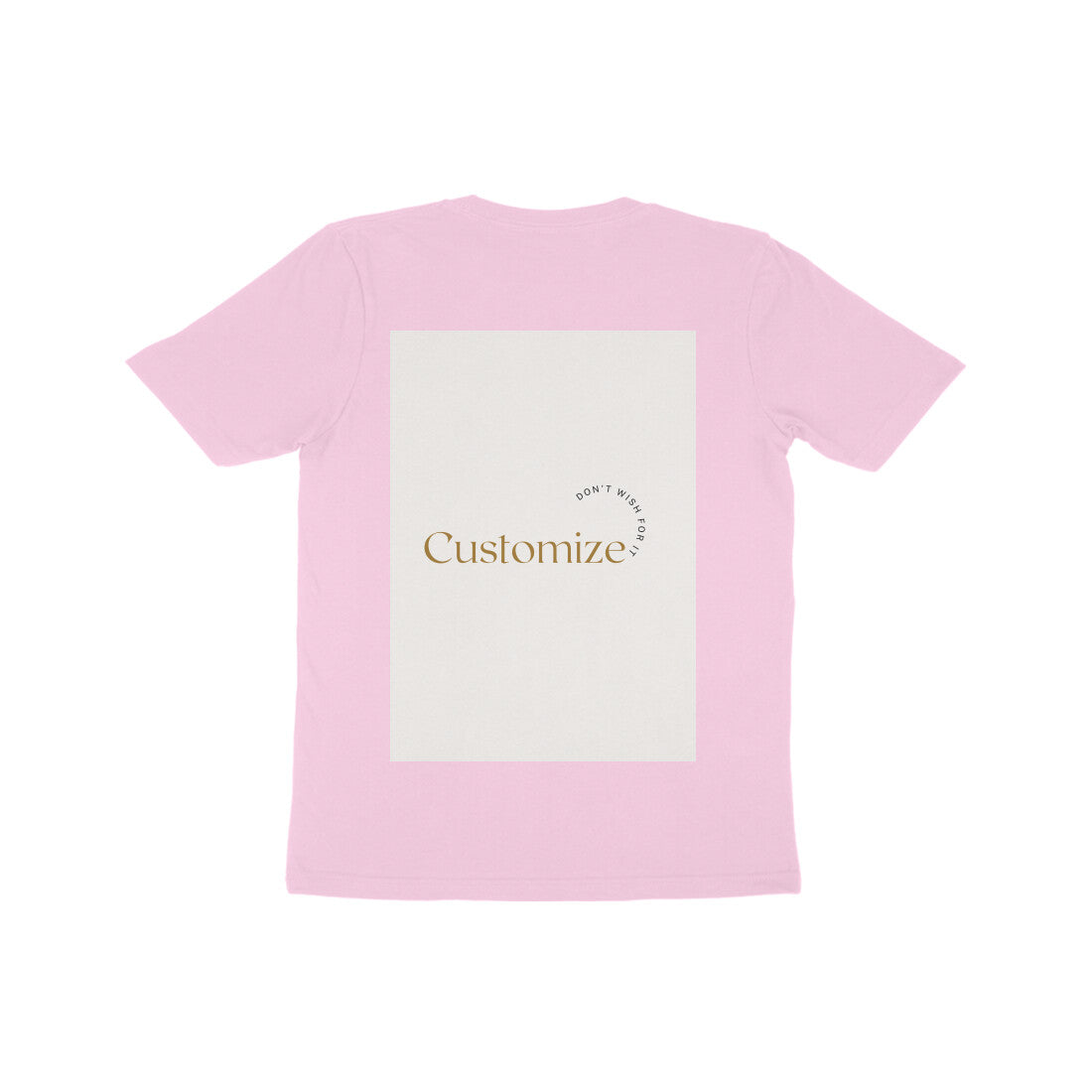 Front and Back Both-Customizable Kids Half Sleeve Round Neck T-Shirt| Ideal for Kids