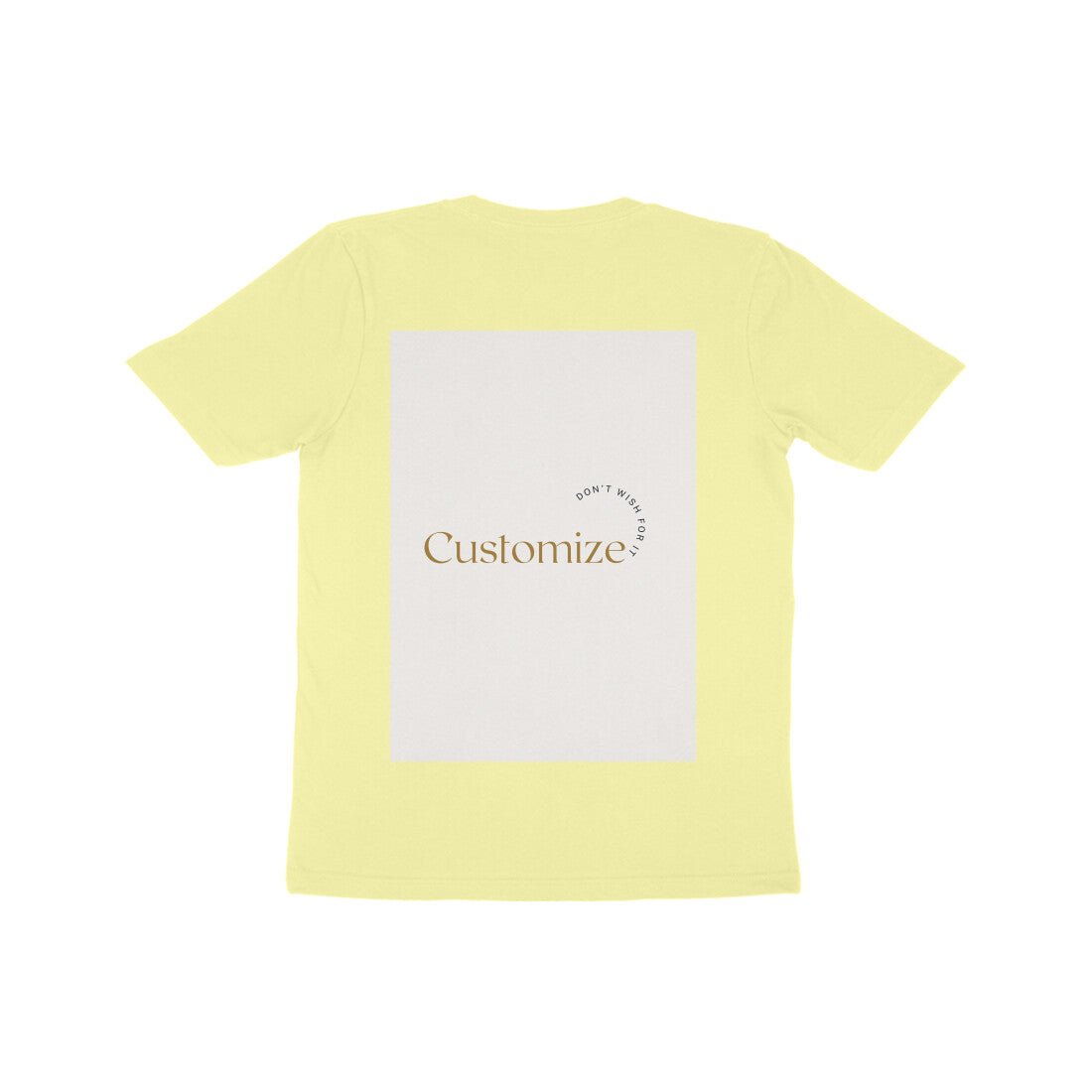 Front and Back Both-Customizable Kids Half Sleeve Round Neck T-Shirt| Ideal for Kids