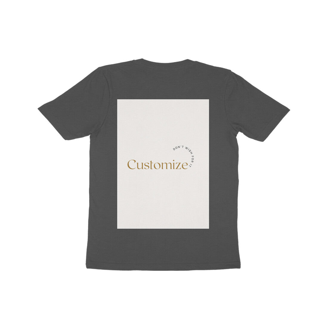 Front and Back Both-Customizable Kids Half Sleeve Round Neck T-Shirt| Ideal for Kids