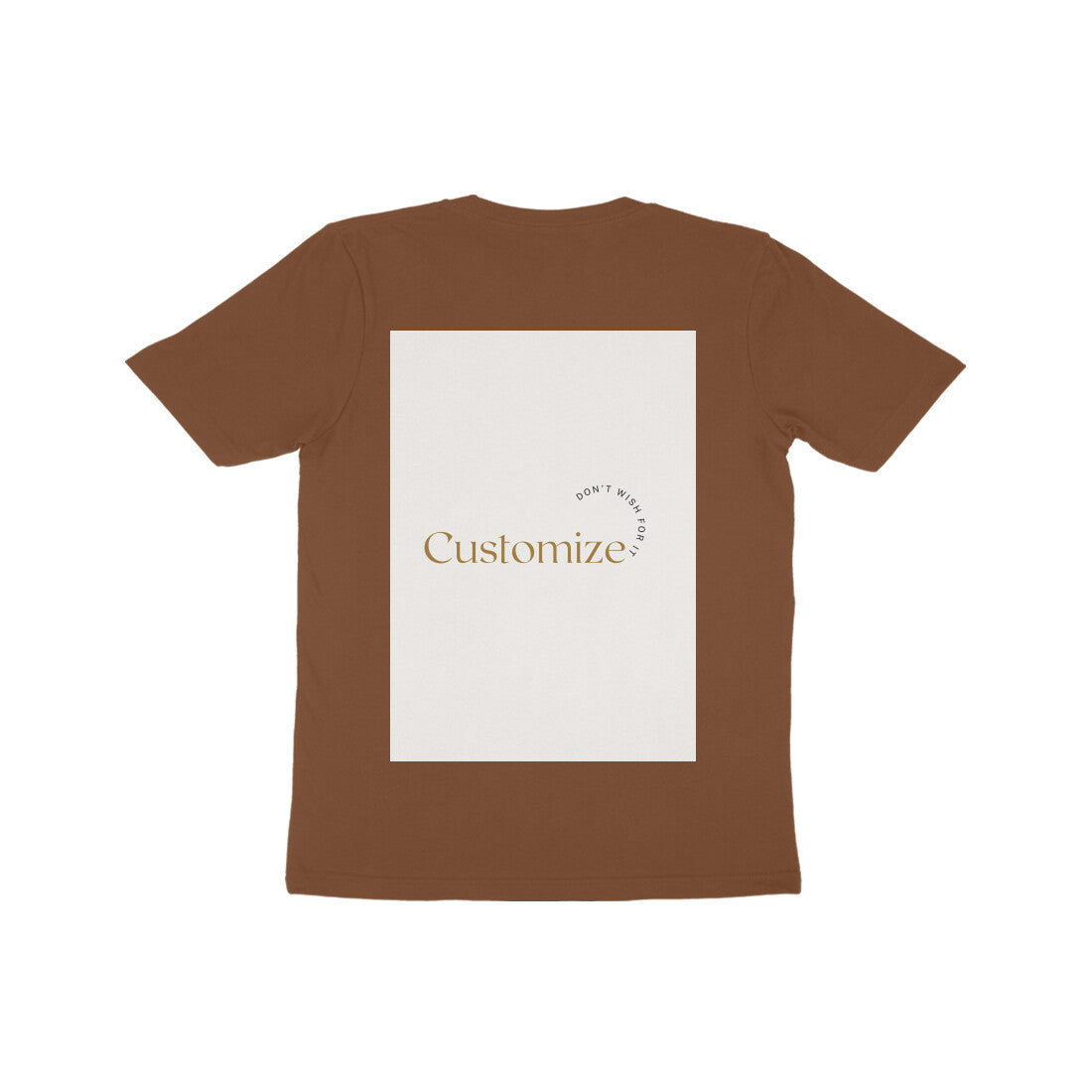 Front and Back Both-Customizable Kids Half Sleeve Round Neck T-Shirt| Ideal for Kids