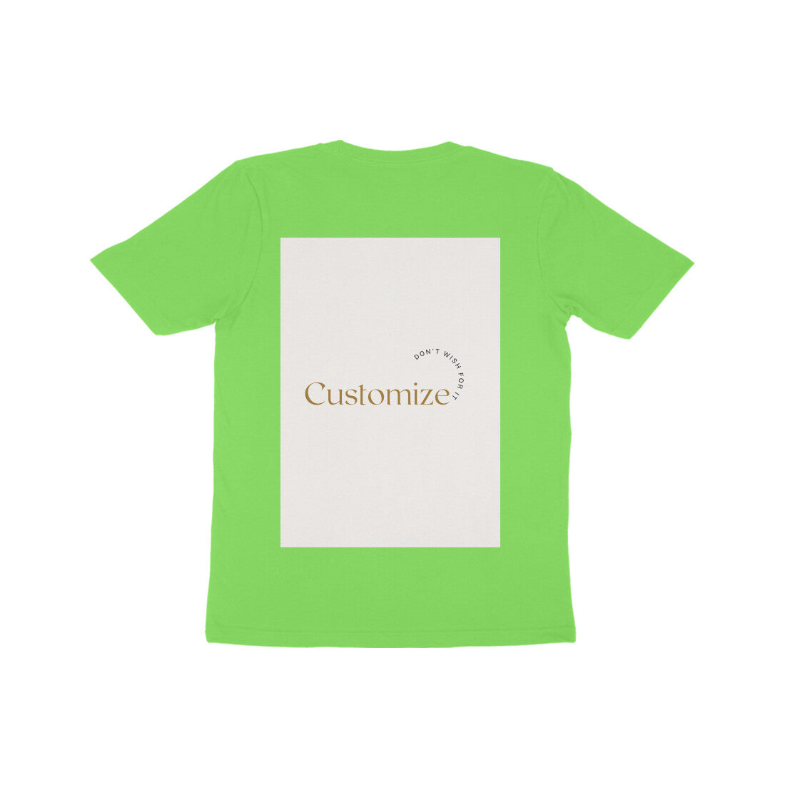 Front and Back Both-Customizable Kids Half Sleeve Round Neck T-Shirt| Ideal for Kids