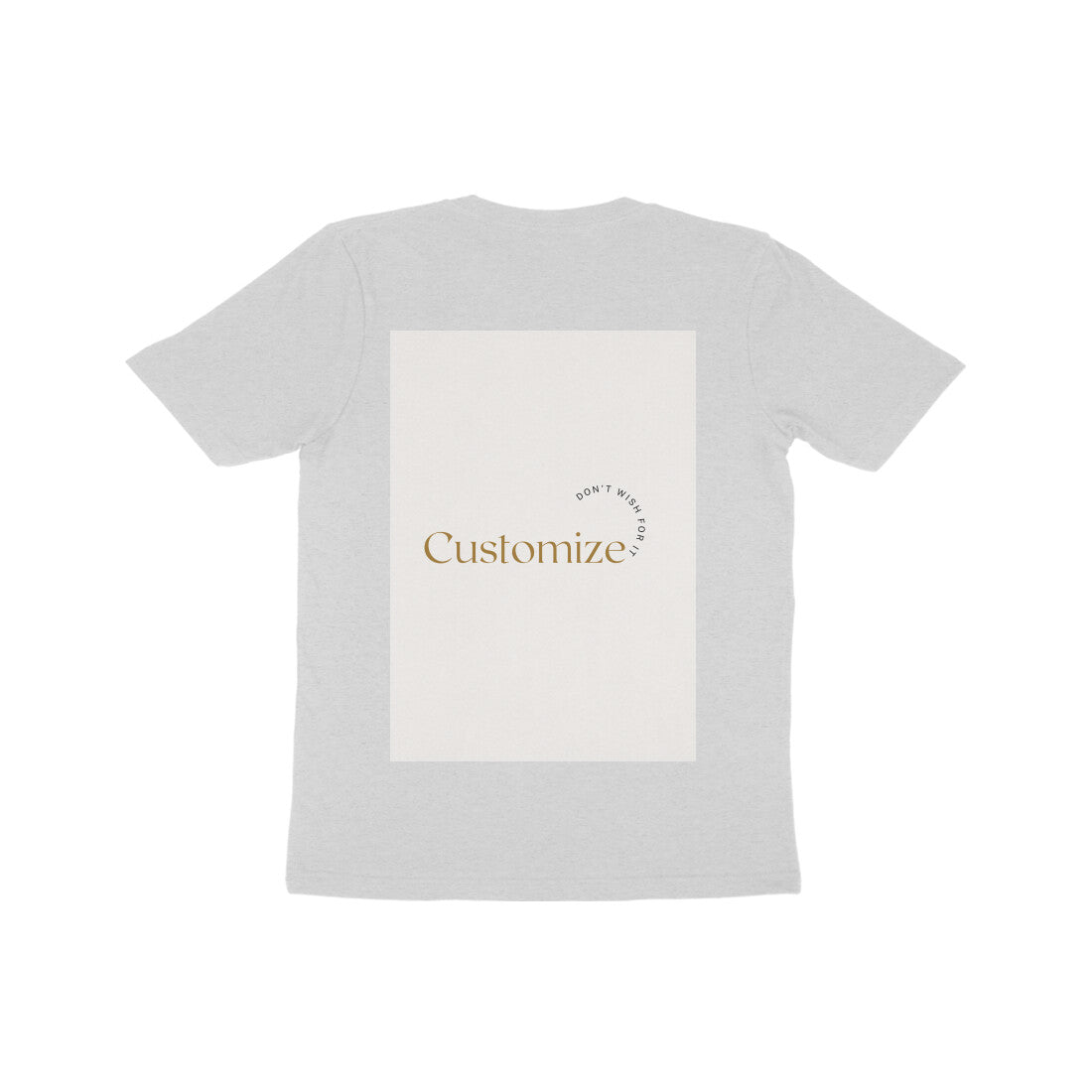 Front and Back Both-Customizable Kids Half Sleeve Round Neck T-Shirt| Ideal for Kids