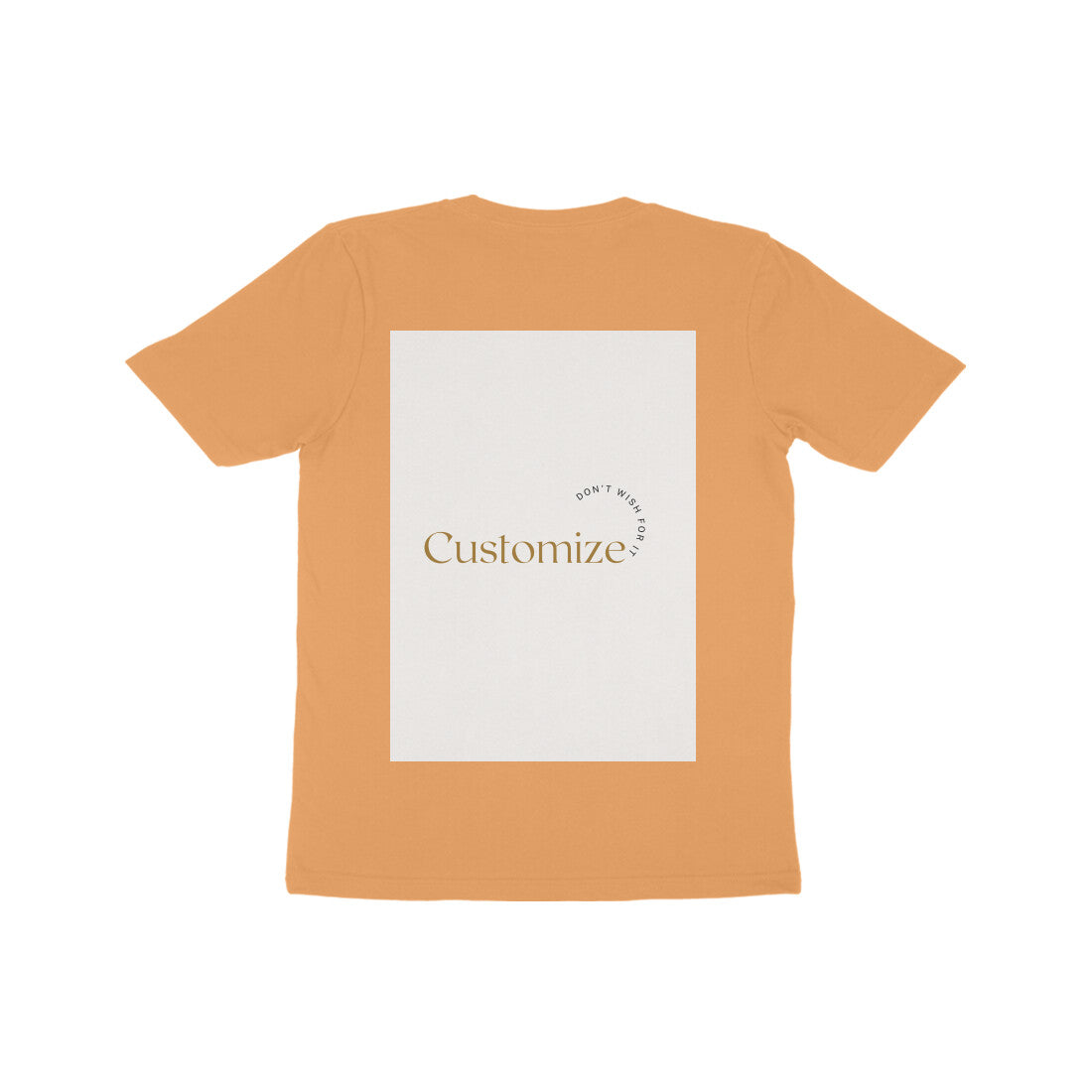 Front and Back Both-Customizable Kids Half Sleeve Round Neck T-Shirt| Ideal for Kids