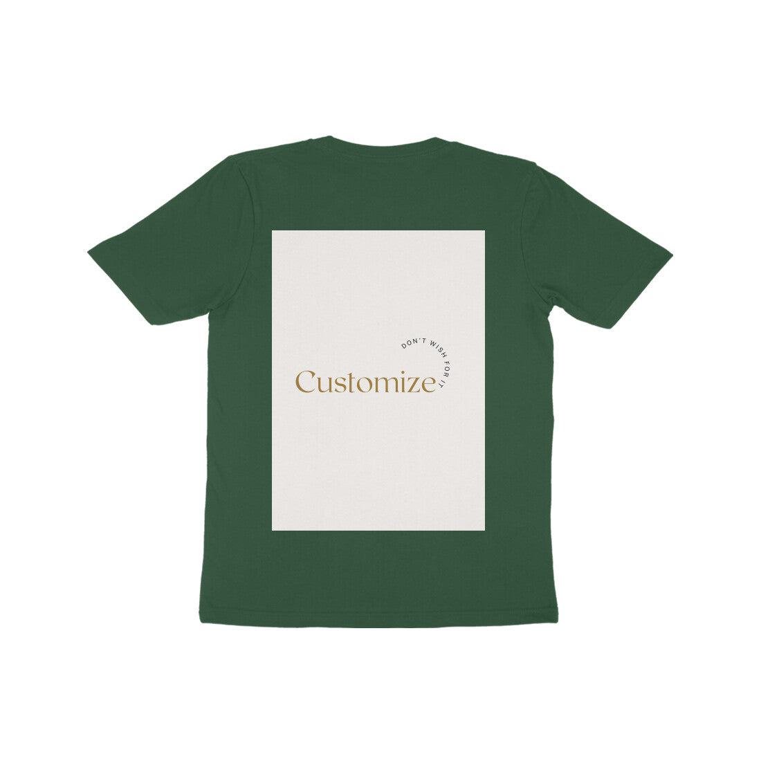 Front and Back Both-Customizable Kids Half Sleeve Round Neck T-Shirt| Ideal for Kids