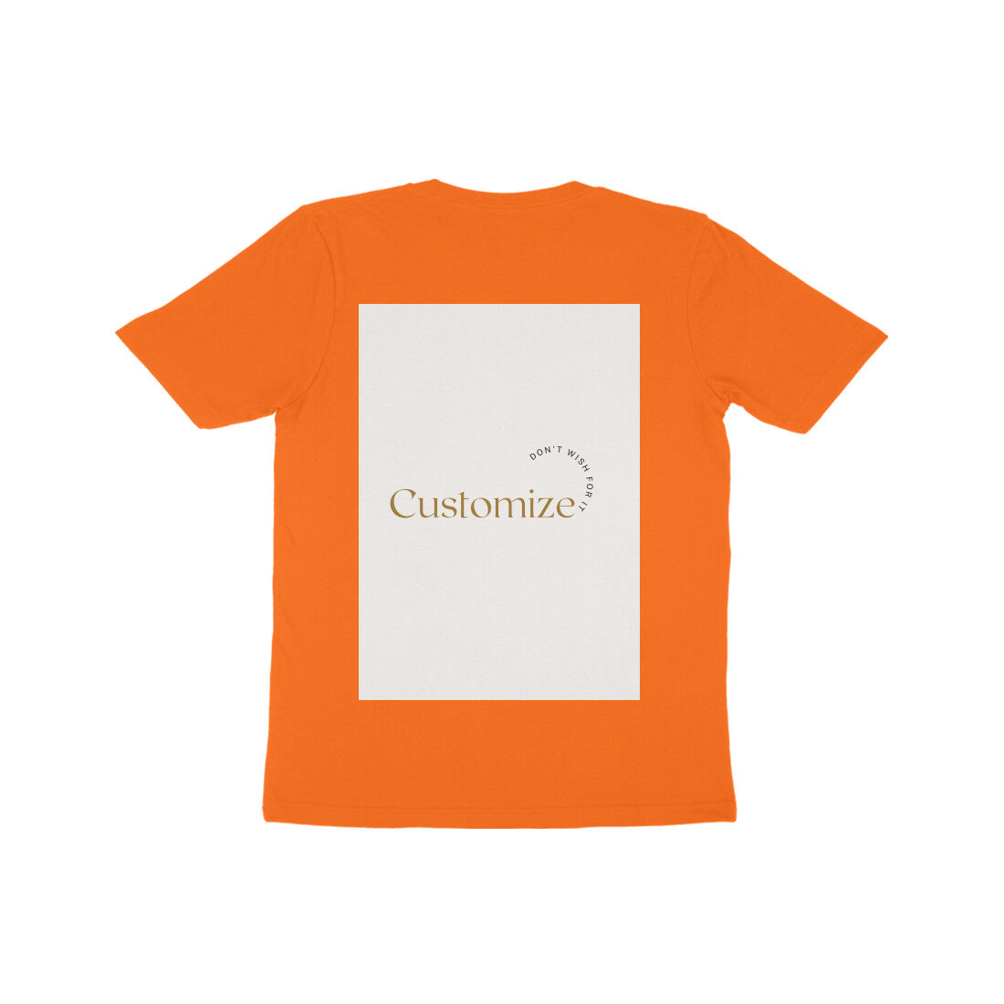 Front and Back Both-Customizable Kids Half Sleeve Round Neck T-Shirt| Ideal for Kids
