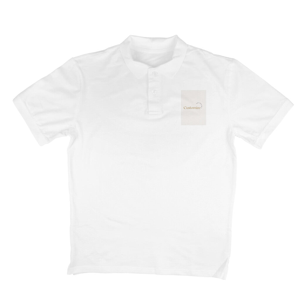 Front Side-Customizable Men's Polo T-shirts| Ideal for Brother/ Father/ Boyfriend/ Friends/ Corporates