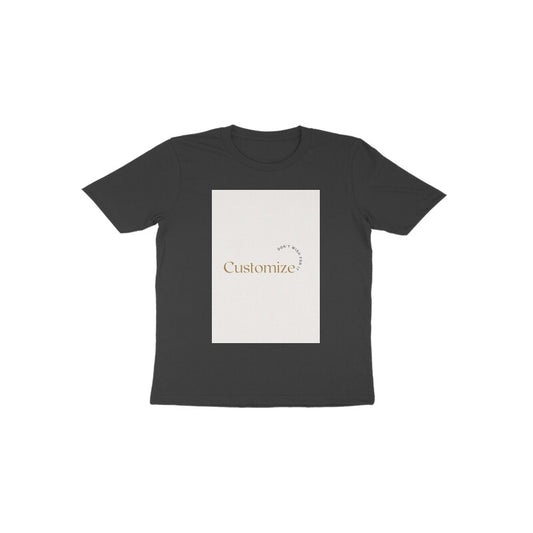 Front Side-Customizable Kids Toddler Half Sleeve Round Neck T-Shirt| Ideal for Kids