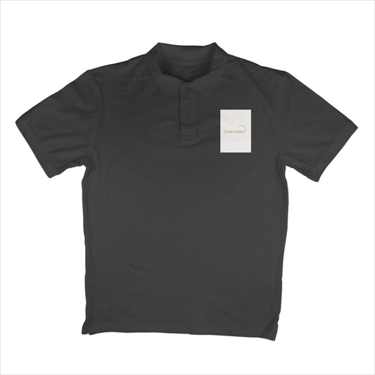 Front and Back Both-Customizable Men's Polo T-shirts| Ideal for Brother/ Father/ Boyfriend/ Friends/ Corporates