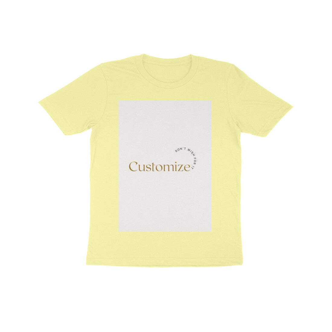 Front and Back Both-Customizable Kids Half Sleeve Round Neck T-Shirt| Ideal for Kids