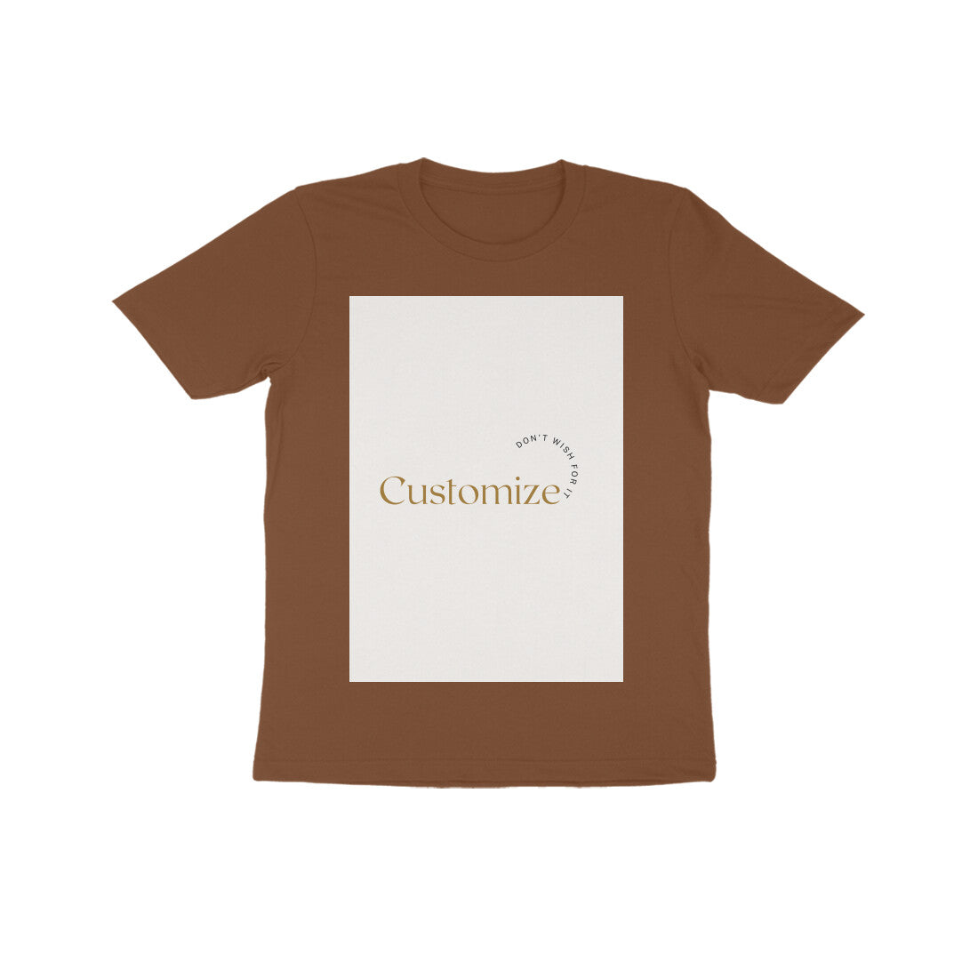 Front and Back Both-Customizable Kids Half Sleeve Round Neck T-Shirt| Ideal for Kids